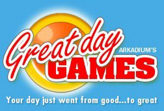 ARKADIUM'S GREAT DAY GAMES YOUR DAY JUST WENT FROM GOOD...TO GREAT logo