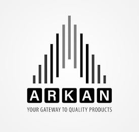 ARKAN YOUR GATEWAY TO QUALITY PRODUCTS V logo