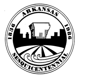ARKANSAS SESQUICENTENNIAL 1836 1986 logo