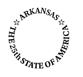 ARKANSAS THE 25TH STATE OF AMERICA logo