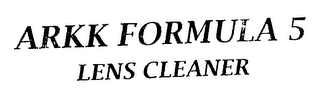 ARKK FORMULA 5 LENS CLEANER logo