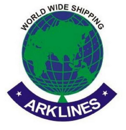ARKLINES WORLD WIDE SHIPPING logo