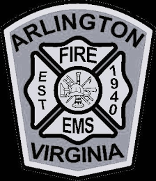 ARLINGTON VIRGINIA FIRE EMS EST 1940 logo