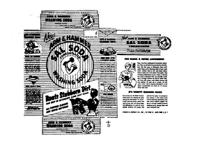 ARM & HAMMER SAL SODA CONCENTRATED WASHING SODA logo