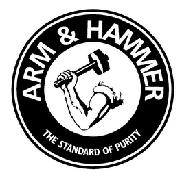ARM & HAMMER THE STANDARD OF PURITY logo