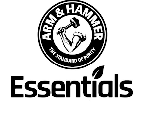 ARM & HAMMER THE STANDARD OF PURITY ESSENTIALS logo