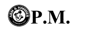 ARM & HAMMER THE STANDARD OF PURITY P.M. logo