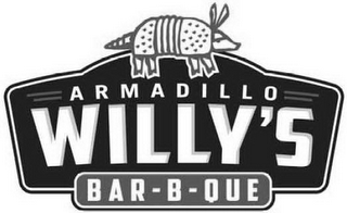ARMADILLO WILLY'S BAR-B-QUE logo