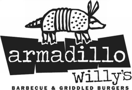 ARMADILLO WILLY'S BARBECUE & GRIDDLED BURGERS logo