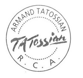 ARMAND TATOSSIAN TATOSSIAN R. C. A. logo