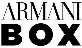 ARMANI BOX logo