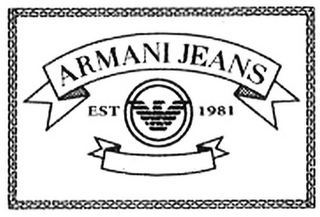 ARMANI JEANS EST 1981 logo