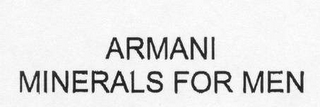 ARMANI MINERALS FOR MEN logo
