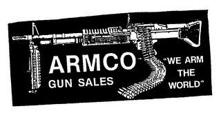 ARMCO GUN SALES "WE ARM THE WORLD" logo