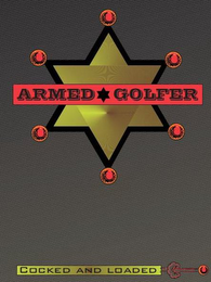 ARMED GOLFER COCKED AND LOADED logo