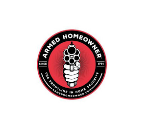 ARMED HOMEOWNER THE FRONTLINE IN HOME SECURITY SINCE 1791 ARMEDHOMEOWNER.COM logo
