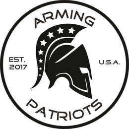 ARMING PATRIOTS EST. 2017 U.S.A. logo