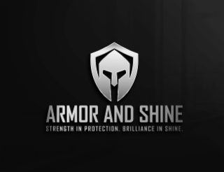 ARMOR AND SHINE. STRENGTH IN PROTECTION. BRILLIANCE IN SHINE. logo