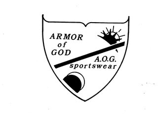 ARMOR OF GOD A.O.G. SPORTSWEAR logo