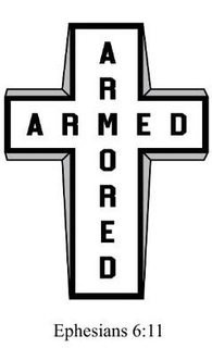ARMORED ARMED EPHESIANS 6:11 logo