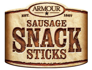 ARMOUR EST. 1867 SAUSAGE SNACK STICKS logo