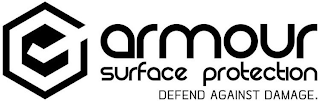 ARMOUR SURFACE PROTECTION DEFEND AGAINST DAMAGE. logo