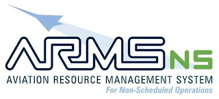 ARMS NS AVIATION RESOURCE MANAGEMENT SYSTEM FOR NON-SCHEDULED OPERATIONS logo