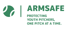 ARMSAFE PROTECTING YOUTH PITCHERS, ONE PITCH AT A TIME. logo