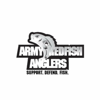 ARMY REDFISH ANGLERS SUPPORT. DEFEND. FISH. logo