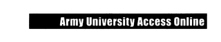 ARMY UNIVERSITY ACCESS ONLINE logo