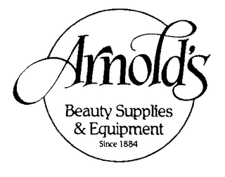 ARNOLD'S BEAUTY SUPPLIES & EQUIPMENT SINCE 1884 logo