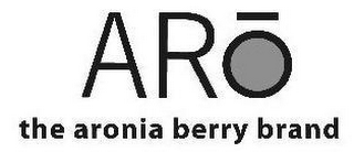 ARO THE ARONIA BERRY BRAND logo