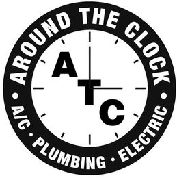 AROUND THE CLOCK A/C PLUMBING ELECTRIC ATC logo