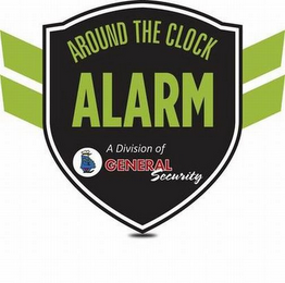 AROUND THE CLOCK ALARM A DIVISION OF GENERAL SECURITY logo
