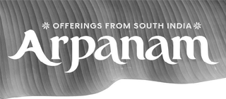 ARPANAM OFFERINGS FROM SOUTH INDIA logo