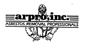 ARPRO, INC. ASBESTOS REMOVAL PROFESSIONALS logo
