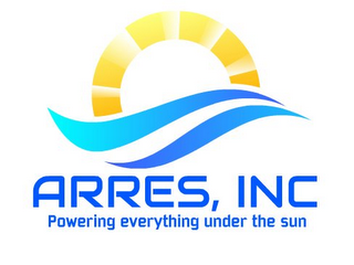 ARRES, INC POWERING EVERYTHING UNDER THE SUN logo