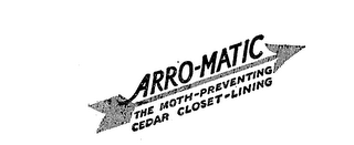 ARRO-MATIC THE MOTH-PREVENTING CEDAR CLOSET-LINING logo