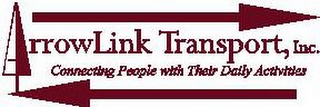 ARROWLINK TRANSPORT, INC. CONNECTING PEOPLE WITH THEIR DAILY ACTIVITIES logo