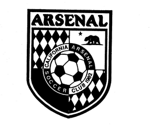 ARSENAL CALIFORNIA ARSENAL SOCCER CLUB 1982 logo