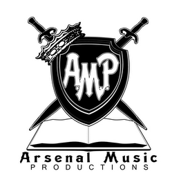 ARSENAL MUSIC PRODUCTIONS A.M.P. logo