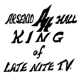 ARSENIO HALL AH KING OF LATE NITE T.V. logo