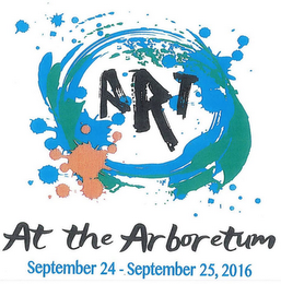 ART AT THE ARBORETUM SEPTEMBER 24 - SEPTEMBER 25, 2016 logo
