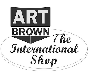 ART BROWN THE INTERNATIONAL SHOP logo