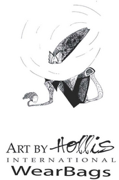 ART BY HOLLIS INTERNATIONAL WEARBAGS logo