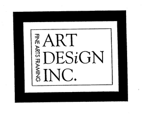 ART DESIGN INC. FINE ARTS FRAMING logo