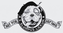 "ART FOR ARF' SAKE" E SLURPUS LICKUM logo