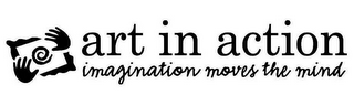 ART IN ACTION IMAGINATION MOVES THE MIND logo