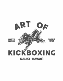 ART OF KICKBOXING NORTH SHORE KAUA'I HAWAI'I AOK BOARS NEST logo