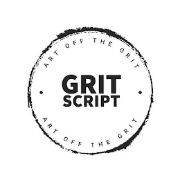 ART OFF THE GRIT· GRIT SCRIPT· ART OFF THE GRIT logo
